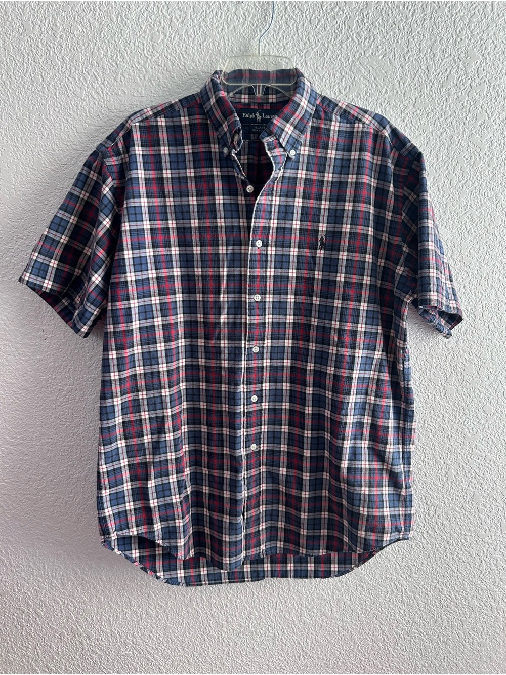 Polo Ralph Lauren Blake 100% Cotton Plaid Button Down Shirt Mens M Preppy